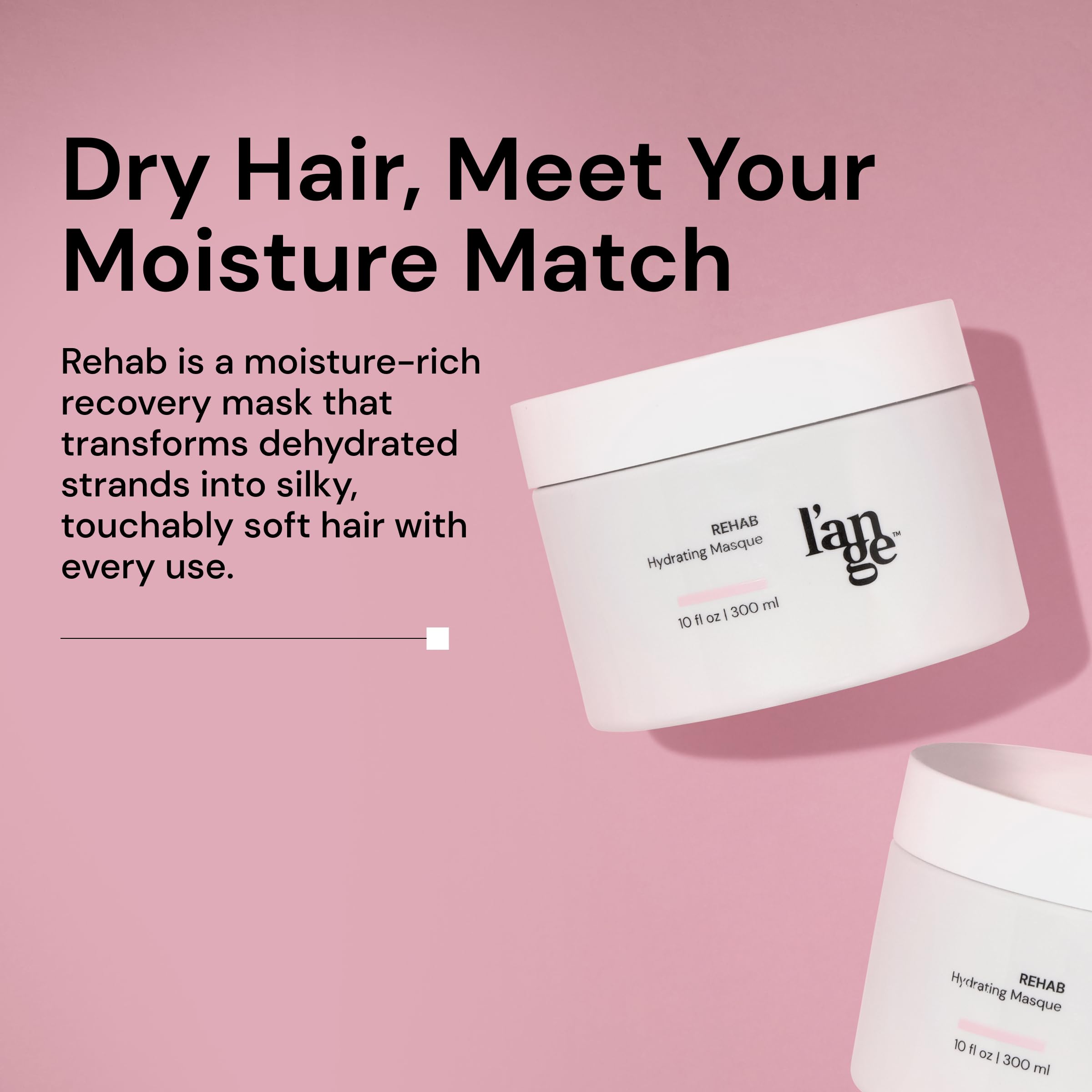 Máscara hidratante L'ange Hair Rehab | Ajuda a hidratar cabelos